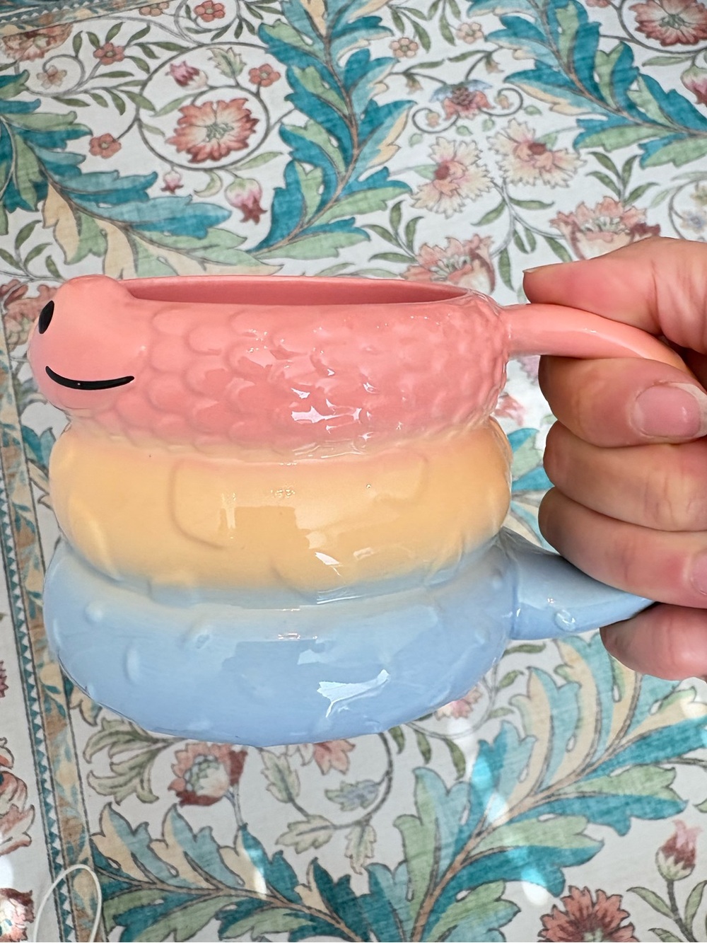 Starbucks 2025 Year of the Snake Pastel Stacked Ceramic Mug 14oz Lunar New Year